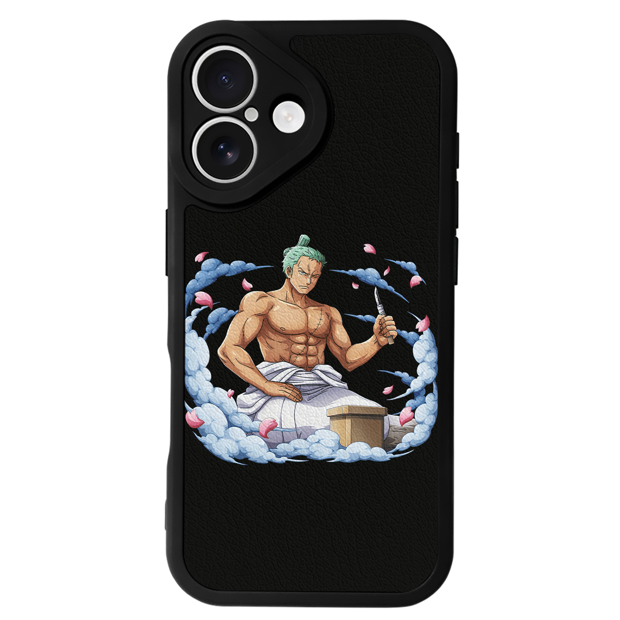 ワンピース ロロノア・ゾロ ONE PIECE Roronoa Zoro 【iPhone 16シリーズ対応】シリコンスマホケース（レザー調） 材質：シリコン